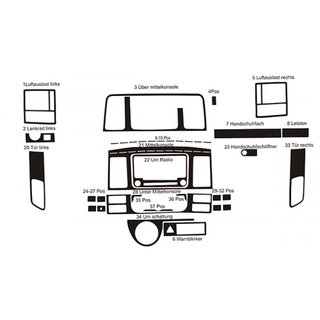 Armaturenbrett Abdeckungen Volkswagen T5 2010-2015 Foto 2