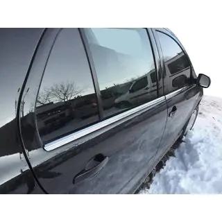 Fensterzierleisten außen Edelstahl (4 Stk) Skoda Fabia 2000-2007 Foto 1