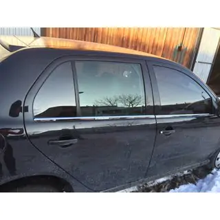 Fensterzierleisten außen Edelstahl (4 Stk) Skoda Fabia 2000-2007 Foto 2