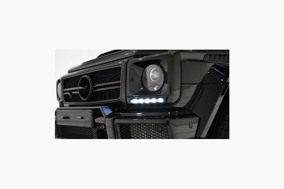 Mercedes G class W463 1990-2018 Scheinwerferabdeckungen mit LED (6 Dioden, Set) Image