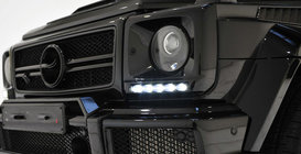 Mercedes G class W463 1990-2018 Scheinwerferabdeckungen mit LED (6 Dioden, Set) Foto 1