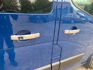 Fiat Talento 2016- Chrom Türgriffblenden (4 Stk) 1 Loch, Carmos - Verchromter Kunststoff Foto 1