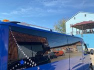 Mercedes Sprinter W901/902/903/904/905 1995–2006 Dachreling DD (2 Stk, Aluminium) 265 cm, Chrom, Kunststofffuß Foto 1