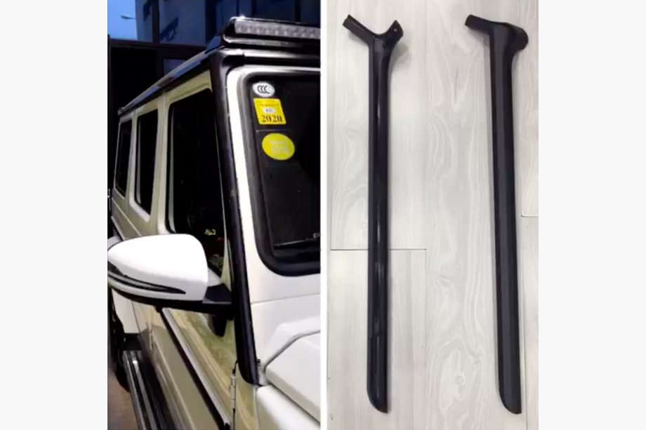 Mercedes G class W463 1990-2018 Vertikale Abdeckungen (2 Stk, Design 2018) Image