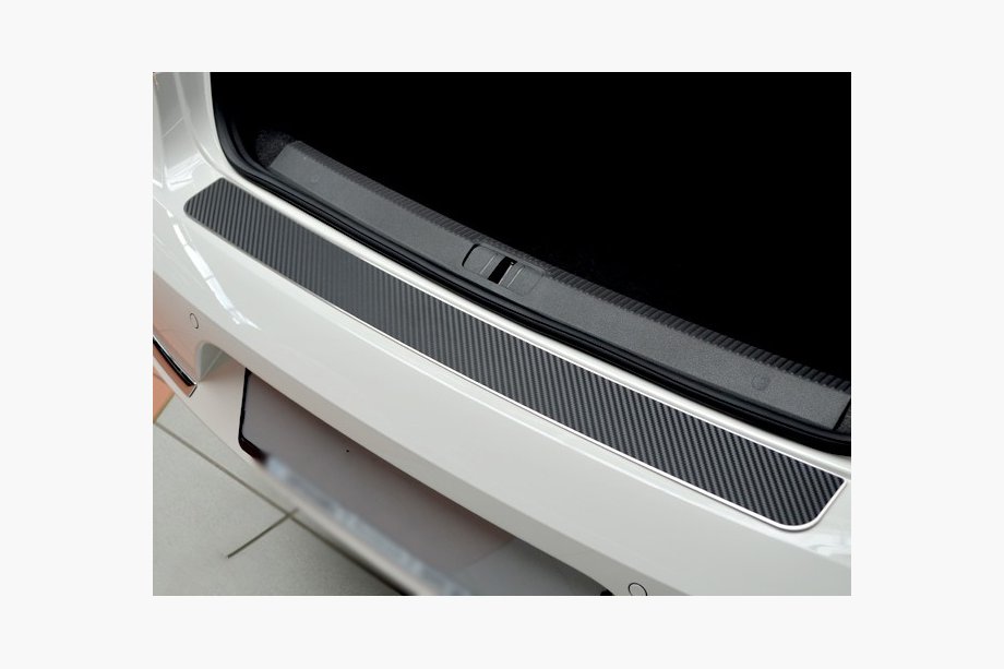 Fiat Doblo II 2010-2022 Heckstoßstangenschutz in Carbon-Optik (Edelstahl) Image