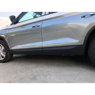 Türschutzleiste Carmos breit Edelstahl Skoda Kodiaq 2016-2023 Foto 1