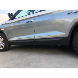 Türschutzleiste Carmos breit Edelstahl Skoda Kodiaq 2016-2023 Foto 1
