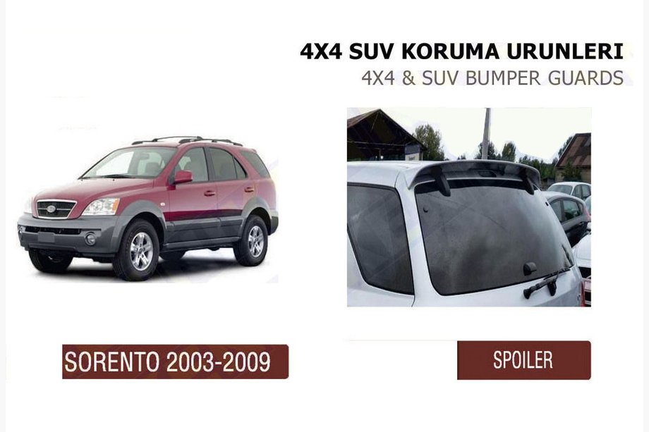 Kia Sorento I BL 2002-2009 Heckspoiler (grundiert zum Lackieren) Image