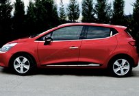 Renault Clio IV 2012-2019 Türleisten mit Vertiefung (4 Stk, Edelstahl) Foto 1