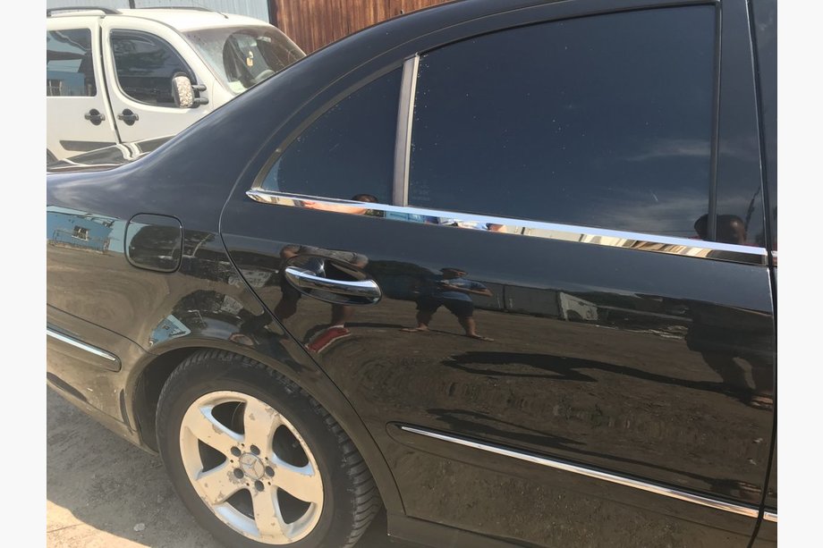 Mercedes E-class W211 2002-2009 Fensterrahmen Zierleisten Edelstahl Foto 6