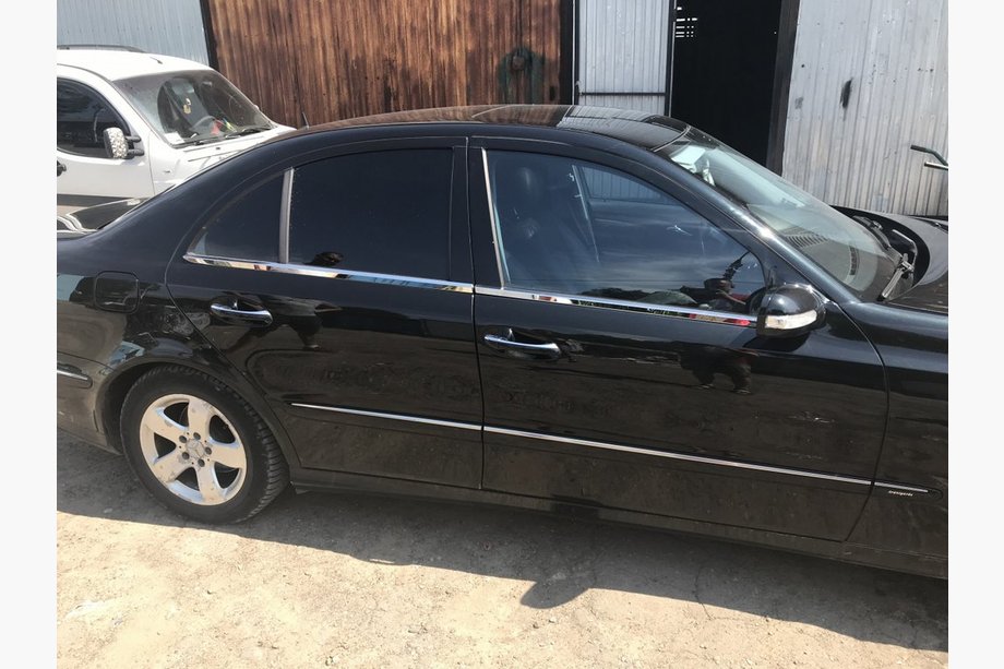 Mercedes E-class W211 2002-2009 Fensterrahmen Zierleisten Edelstahl Foto 5