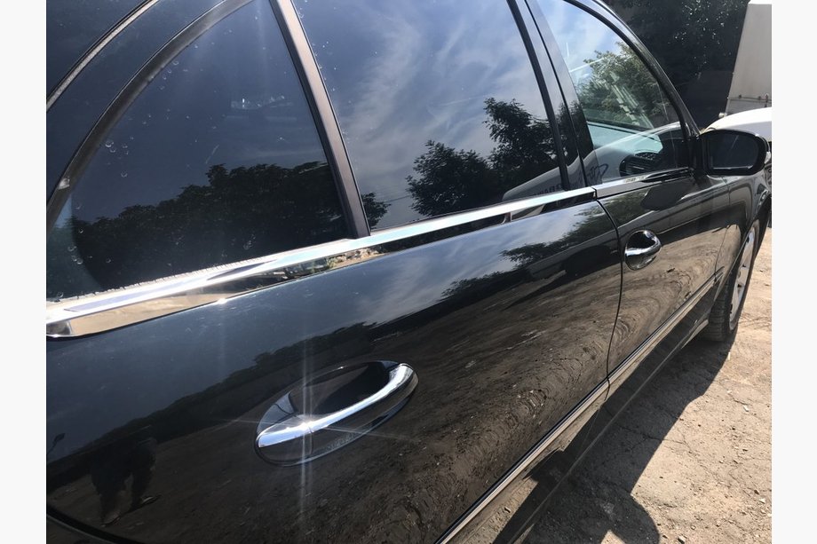 Mercedes E-class W211 2002-2009 Fensterrahmen Zierleisten Edelstahl SD, OmsaLine - Italienischer Edelstahl (4 Stk) Image