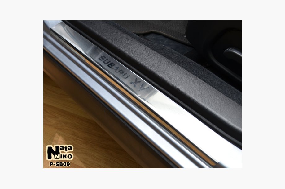 Subaru XV 2011-2017 Edelstahl Einstiegsleisten Natanika Premium (2 Stk.) Image