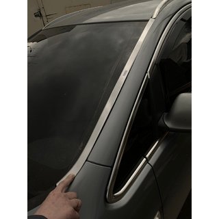 Chrom Zierleiste Frontscheibe (Edelstahl) Opel Astra J 2009-2015 Foto 1