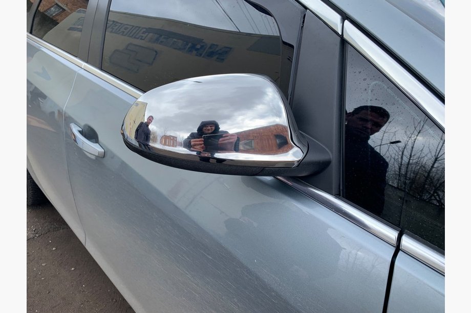 Opel Astra J 2009-2015 Spiegelabdeckungen (2 Stk, Edelstahl) Foto 2