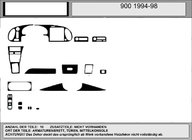 Saab 900 1994-1998 Angebot! Armaturenbrett Blenden (Holz) Foto 1