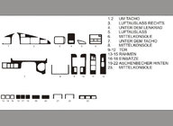 Toyota Land Cruiser 80 1990-1997 Angebot! Armaturenbrett Blenden (Carbon-Optik) Foto 1