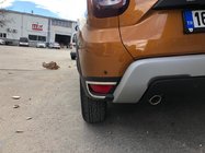 Renault Duster 2018-2024 Abdeckungen für hintere Reflektoren 2 Stk, Edelstahl Carmos - Türkischer Edelstahl Foto 1