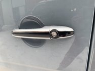 Mercedes Sprinter W906 2006–2018 Chrom Türgriffblenden mit Leiste (4 Stk, Kunststoff) Weißer Streifen Foto 1