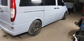 Mercedes Vito W639 2004-2014 Seitenschweller Exclusive (2 Stk, grundiert) Extra langer Radstand Foto 1