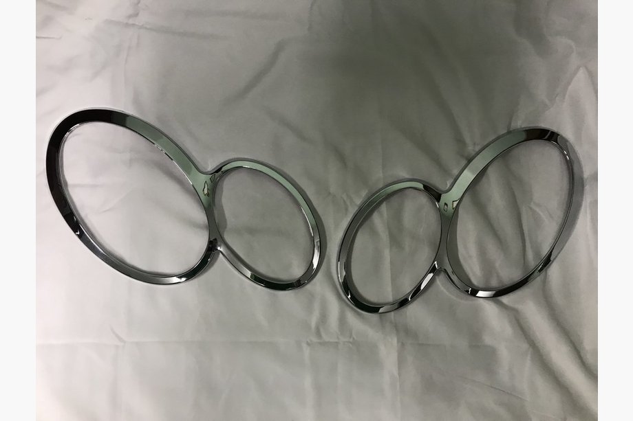 Mercedes CLK W209 2002-2010 Chrom Scheinwerfer Abdeckungen Image