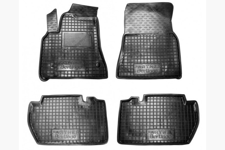 Citroen Berlingo 2008-2018 Gummimatten mit Rand 5-tlg (Autogumm) Image