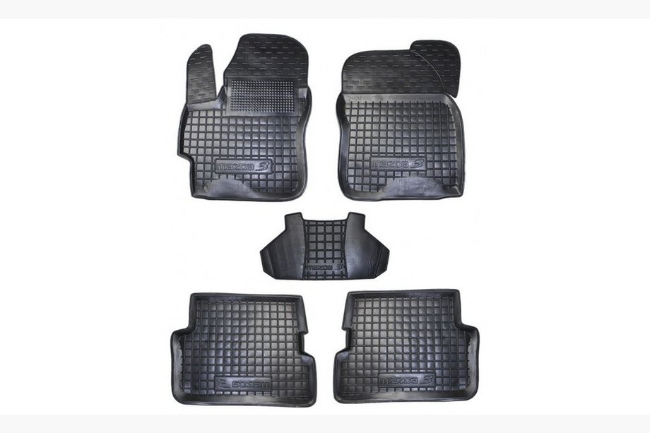 Mazda 3 2003-2009 Gummimatten mit Rand (Autogumm) Image