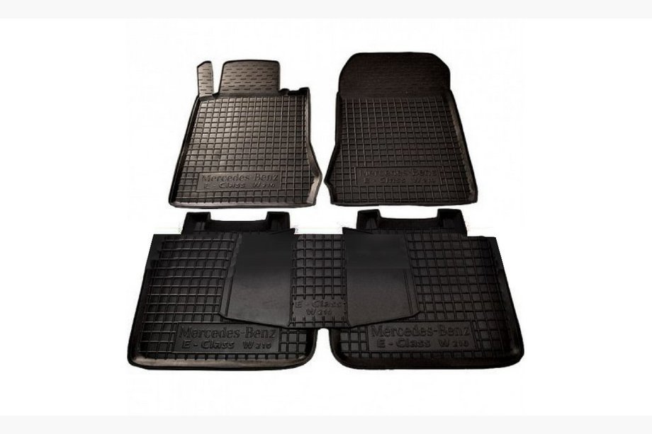 Mercedes E-class W210 1995-2002 Gummimatten mit Rand (Autogumm) Image