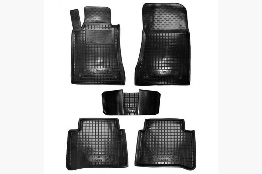 Mercedes E-class W211 2002-2009 Gummimatten mit Rand (Autogumm) Image