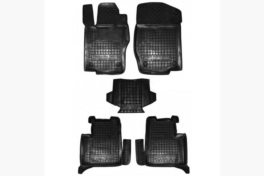 Mercedes ML W164 2005-2011 Gummimatten mit Rand (Autogumm) Image