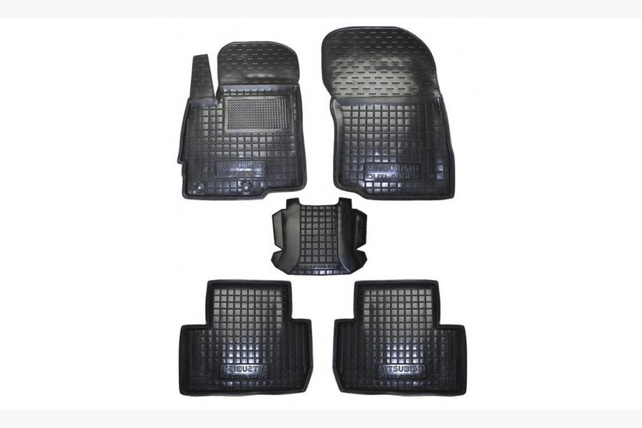 Mitsubishi Outlander 2012-2021 Gummimatten mit Rand (Autogumm) Image