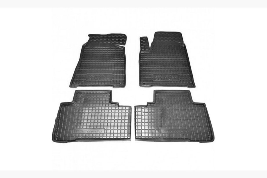 SsangYong Korando 2010-2019 Gummimatten mit Rand (Autogumm) Image