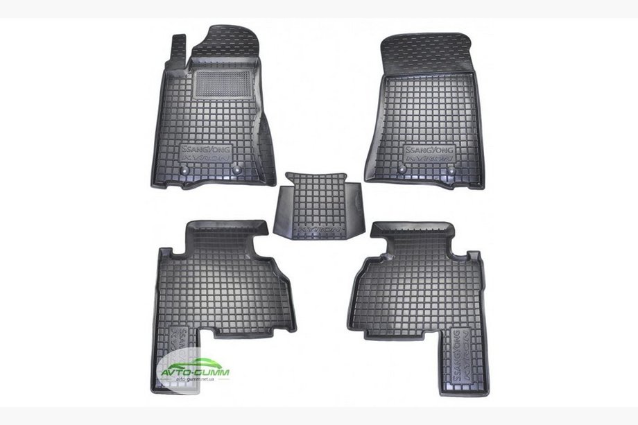 SsangYong Kyron 2005-2014 Gummimatten mit Rand (Autogumm) Image