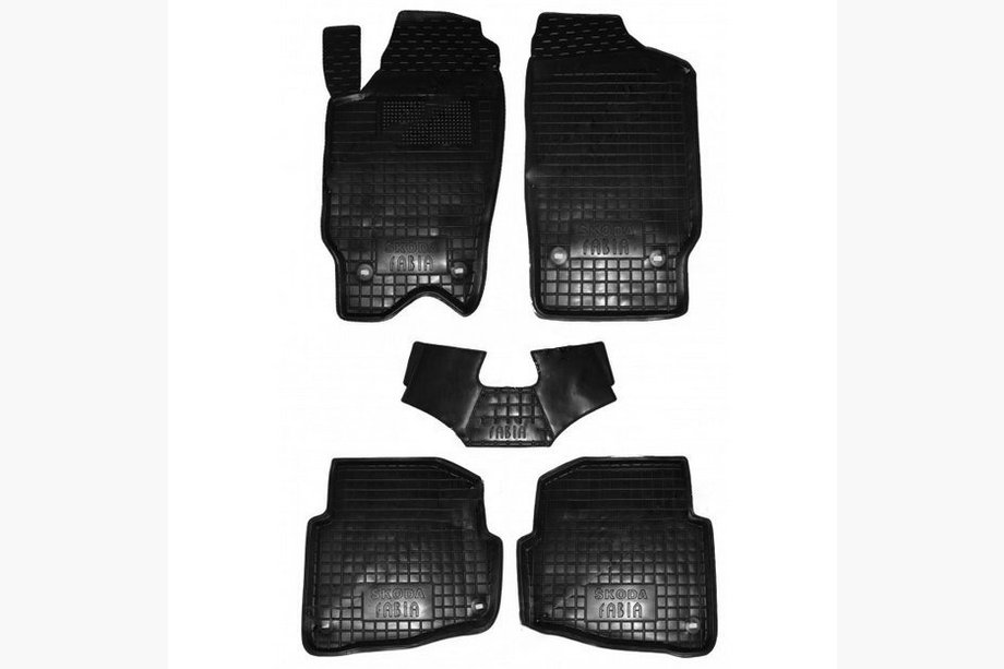 Skoda Fabia 2000-2007 Gummimatten mit Rand (Autogumm) Image