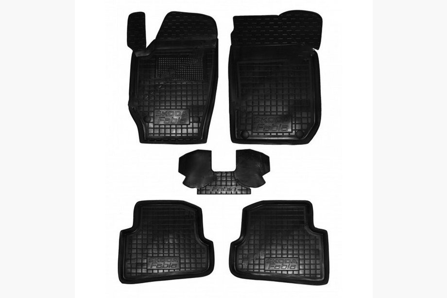 Skoda Fabia 2007-2014 Gummimatten mit Rand (Autogumm) Image