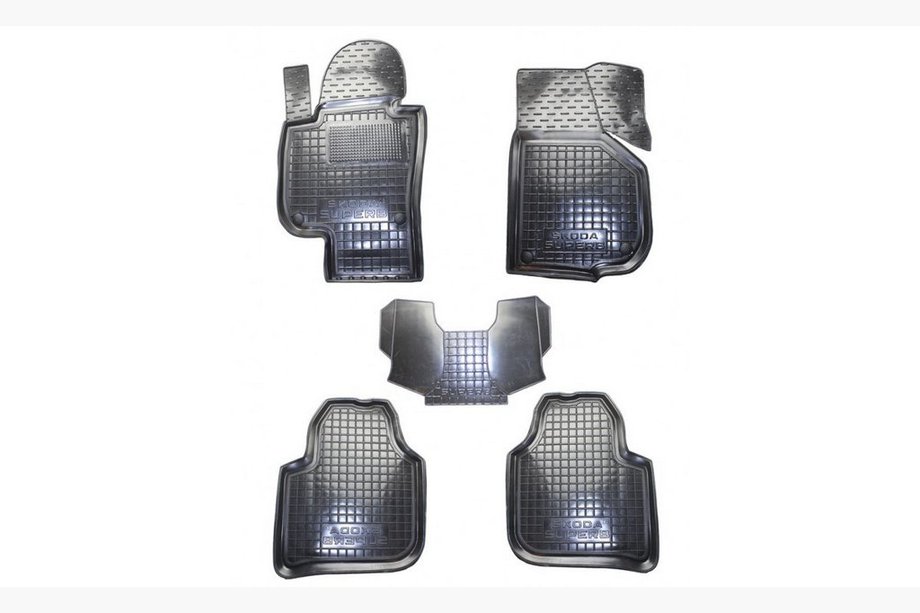 Skoda Superb 2009-2015 Gummimatten mit Rand (Autogumm) Image