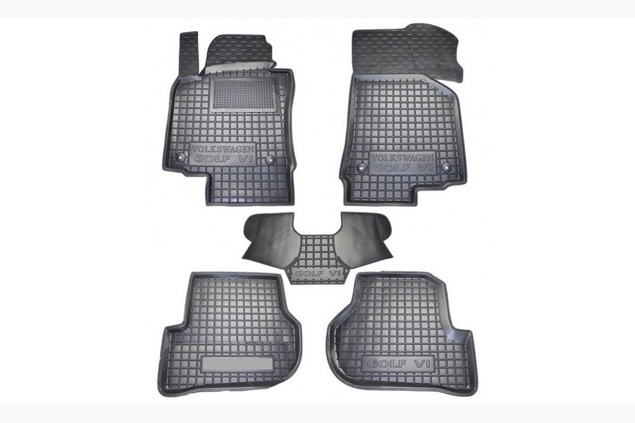 Volkswagen Golf 6 2008-2014 Gummimatten mit Rand (Autogumm) Image