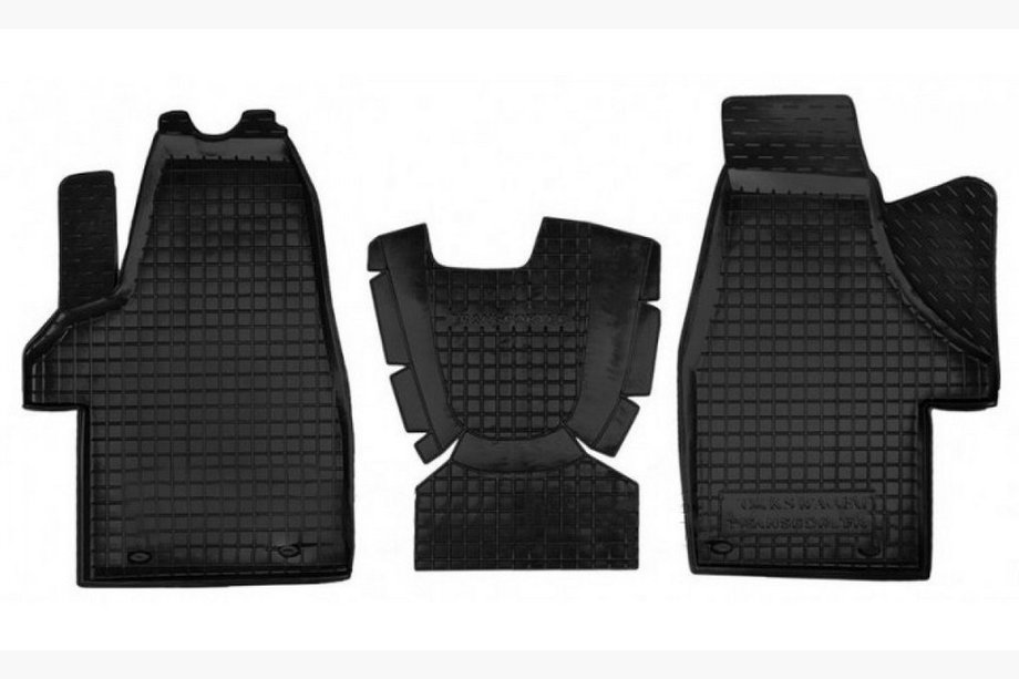 Volkswagen T5 2010-2015 Gummimatten mit Rand Multivan 1+1 (Autogumm) Image