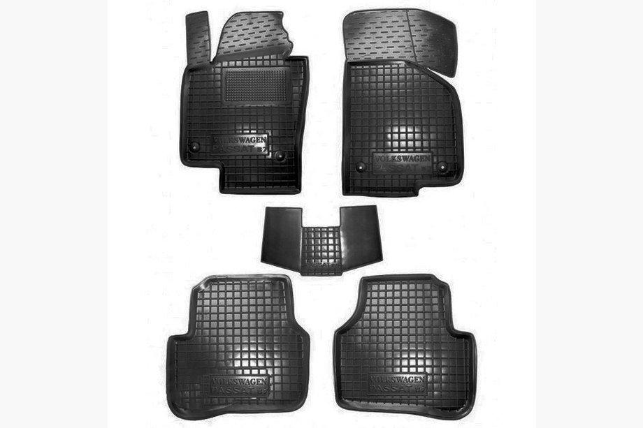 Volkswagen Passat B6 2006-2012 Gummimatten mit Rand (Autogumm) Image