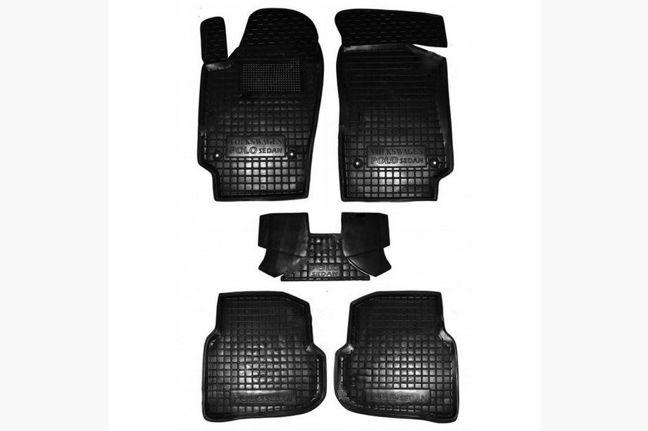 Volkswagen Polo 2010-2017 Gummimatten mit Rand SD (Autogumm) Image