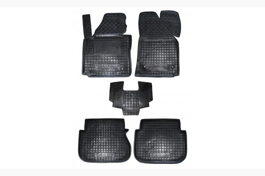 Volkswagen Caddy 2004-2010 Gummimatten mit Rand (Autogumm) Image
