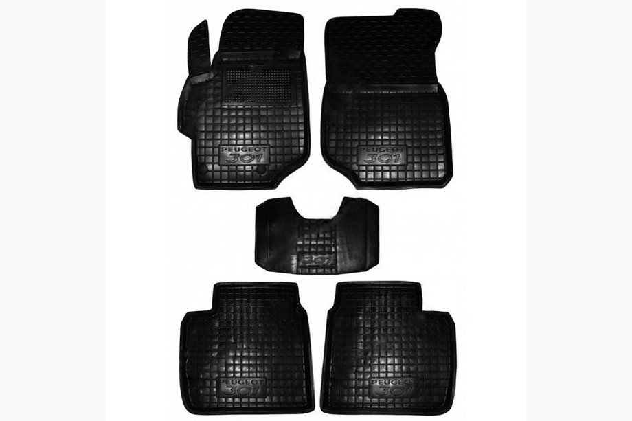 Peugeot 301 2012- Gummimatten mit Rand (Autogumm) Image