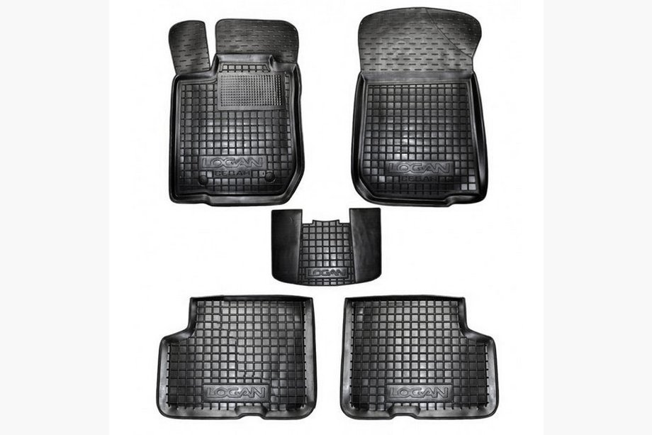 Renault Logan I 2005-2008 Gummimatten mit Rand (Autogumm) Image