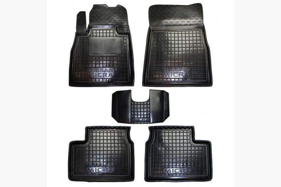 Nissan Micra K13 2011-2016 Gummimatten mit Rand 2013+ (Autogumm) Foto 1