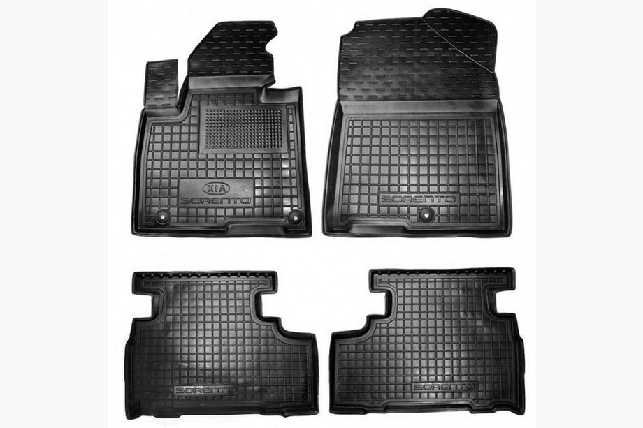 Kia Sorento III UM 2014-2020 Gummimatten mit Rand 5-Sitzer (Autogumm) Image