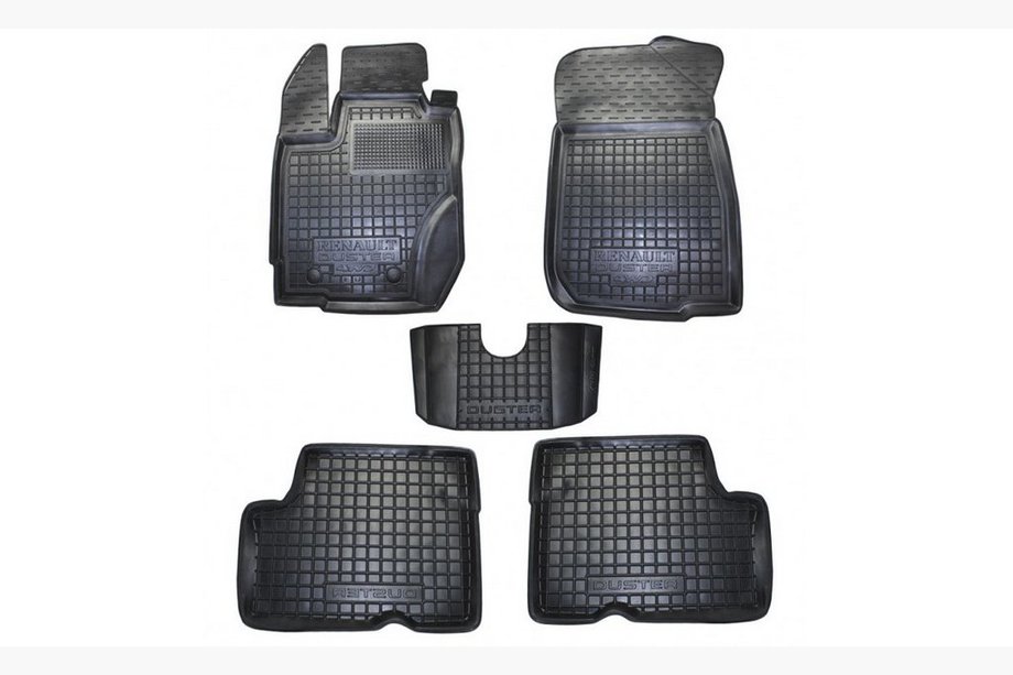 Renault Duster 2008–2017 Gummimatten mit Rand 2015+ 2/4WD Euro-Ausführung (Autogumm) Image