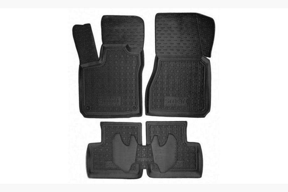 Smart 2007-2014 Gummimatten mit Rand 2014+ 453 Forfour (Autogumm) Image