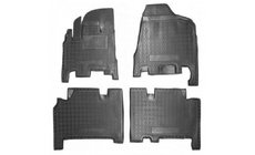 Kia Carnival 2002-2013 Gummimatten mit Rand Automatikgetriebe 2006+ erste und zweite Reihe (Autogumm) Foto 1