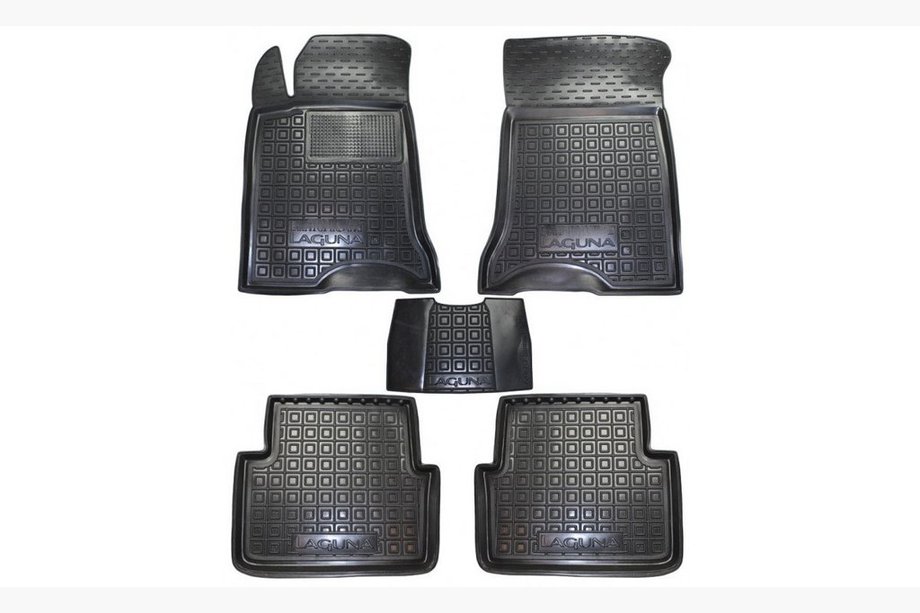 Renault Laguna 2001-2007 Gummimatten mit Rand (Autogumm) Image