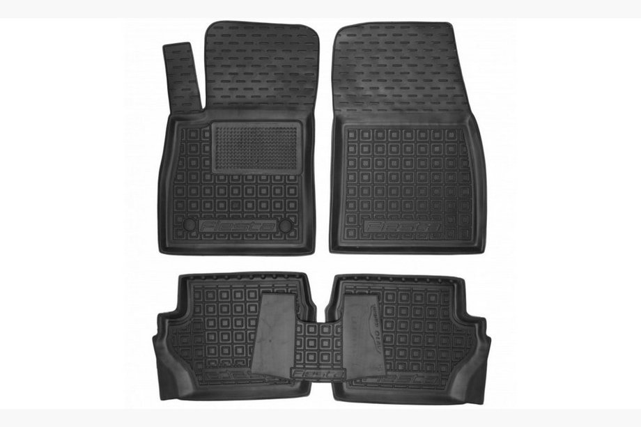 Ford Fiesta 2017- Gummimatten mit Rand (Autogumm) Image